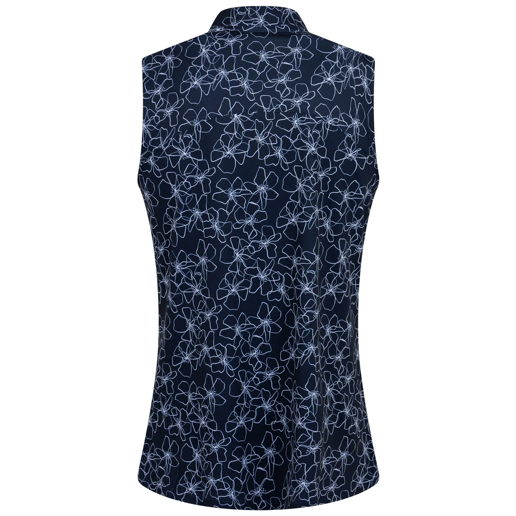 Womens Cloudspun Island Flower SL Polo Navy Blazer - SS23