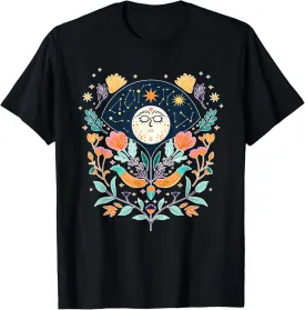 Womens Colorful Abstract Art Casual Vibrant Graphic T-Shirt