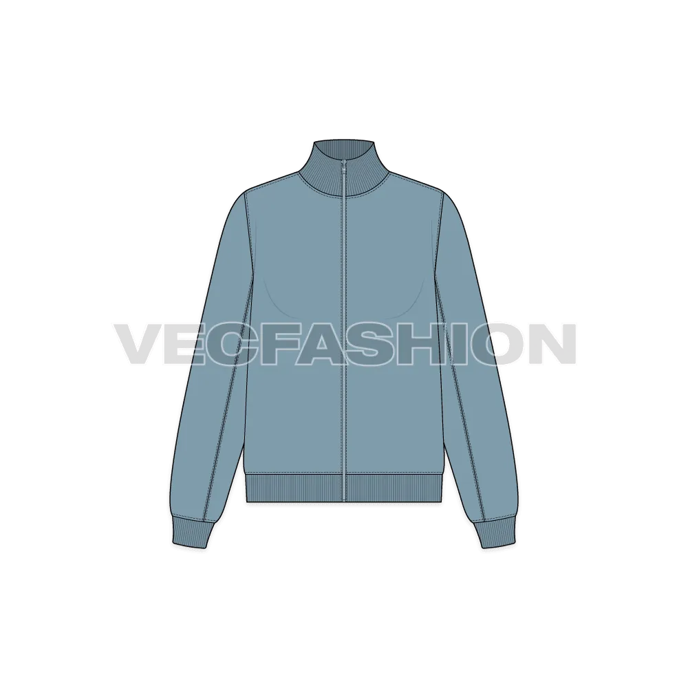 Women's Mock Neck Sweatshirt
