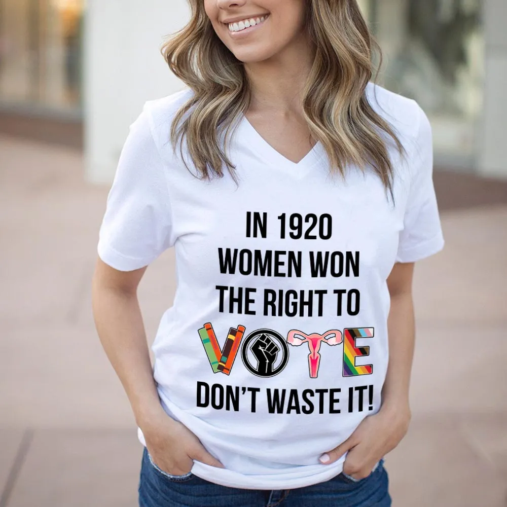 Women's V-neck T-shirt TSVW415