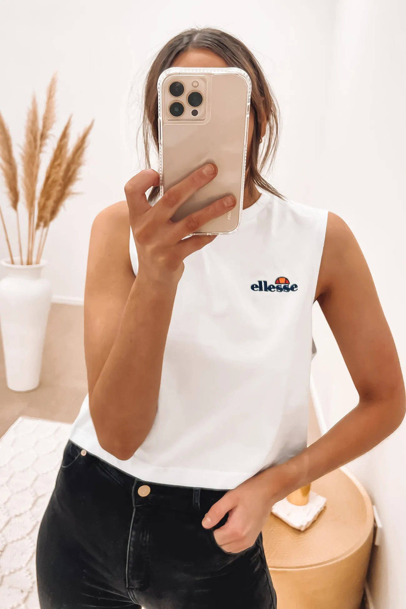 Zazu Sleeveless T-Shirt White